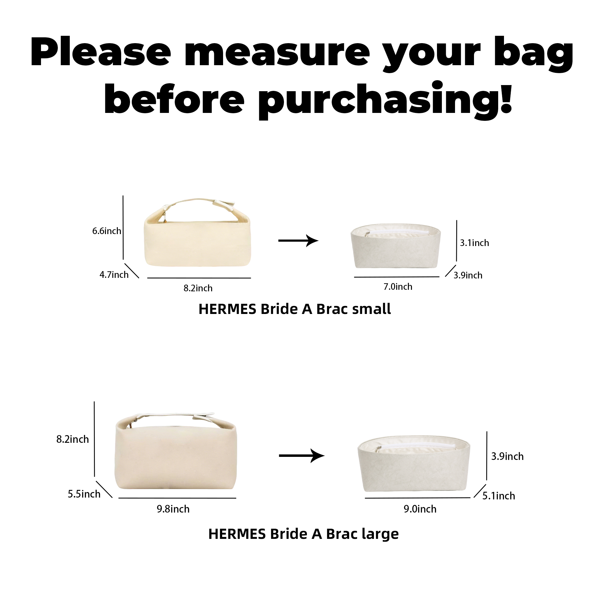 DGAZ Inserto organizer leggero - Luxury Bags Hermes recensione e prezzo